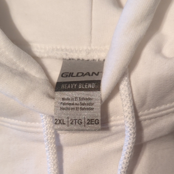 NEW White Embroidered Stars Hollow Hoodie - Picture 4 of 5